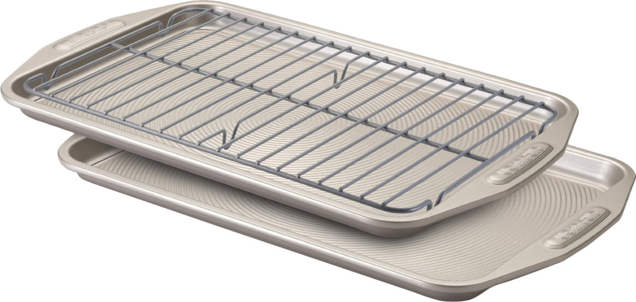 Circulon Rectangular Nonstick 3 Piece Baking Dish with Rack & Reviews
